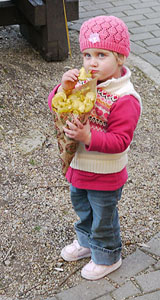 girl with chips